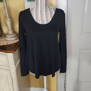 Philomena Petti crisscross black top women's small